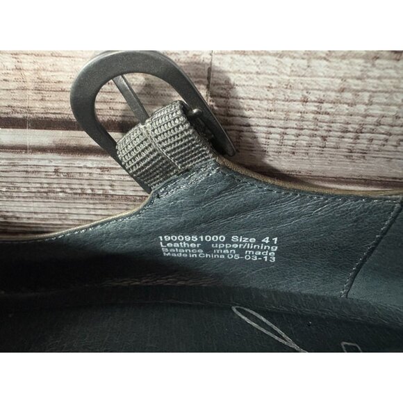 Dansko Fanny Wedge Mary Jane Leather Pumps Platform sz 41 US 10.5 c: olive NEW - Picture 8 of 9